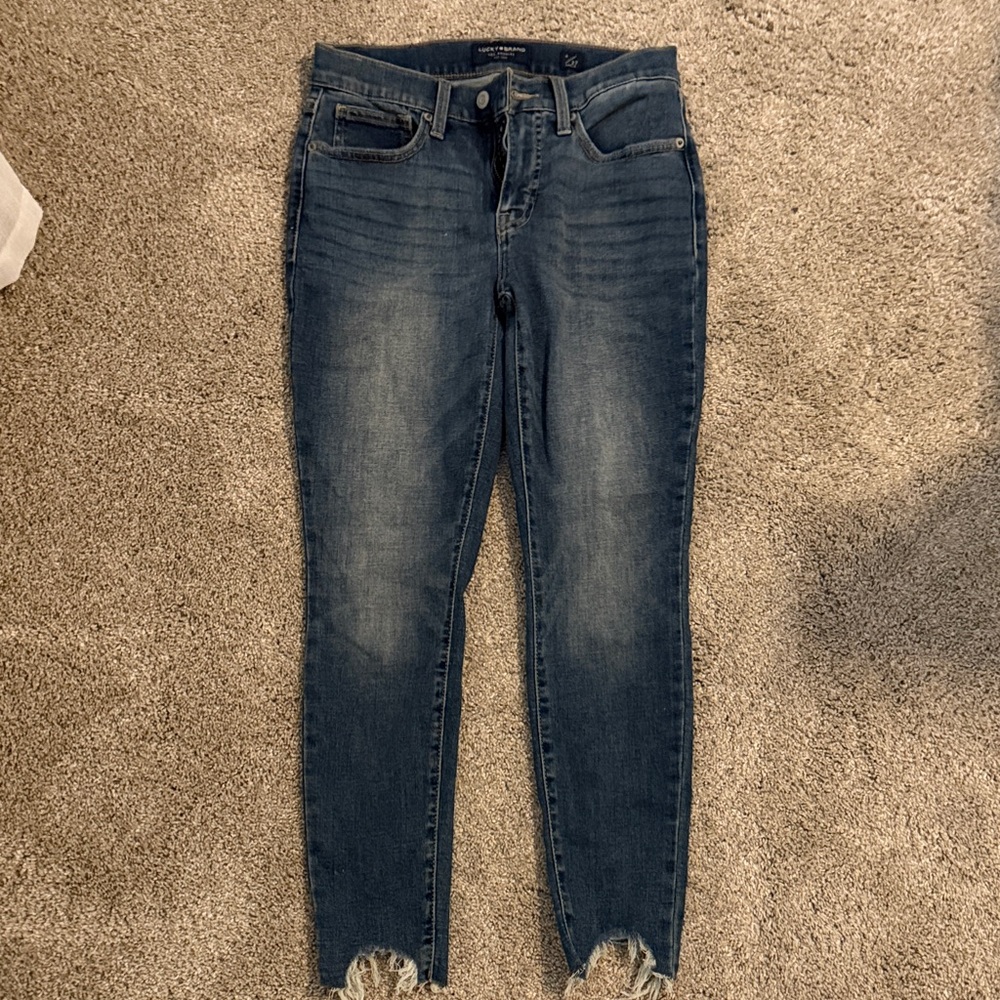 Lucky Brand Women's Dark Blue Skinny Jeans